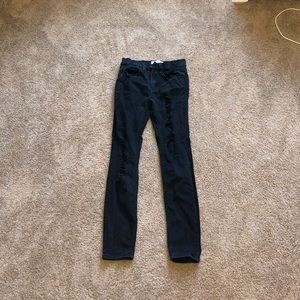 Black ripped jeans